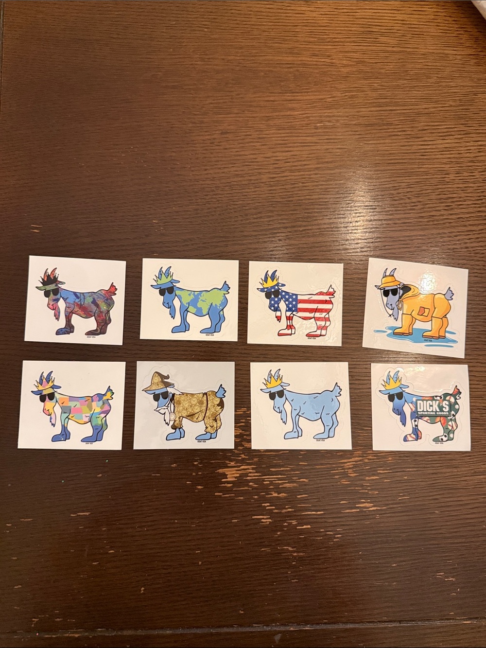 GOAT USA STICKER BUNDLE - set of 8!